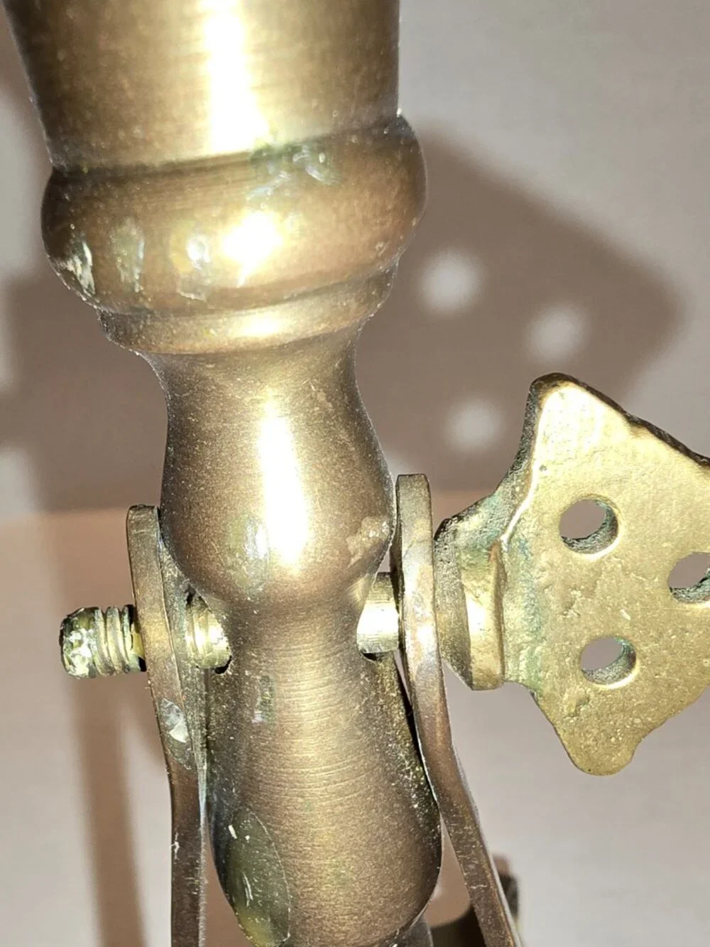 Brass Candlesticks Set of 2 Gimbaled Pivoting 6